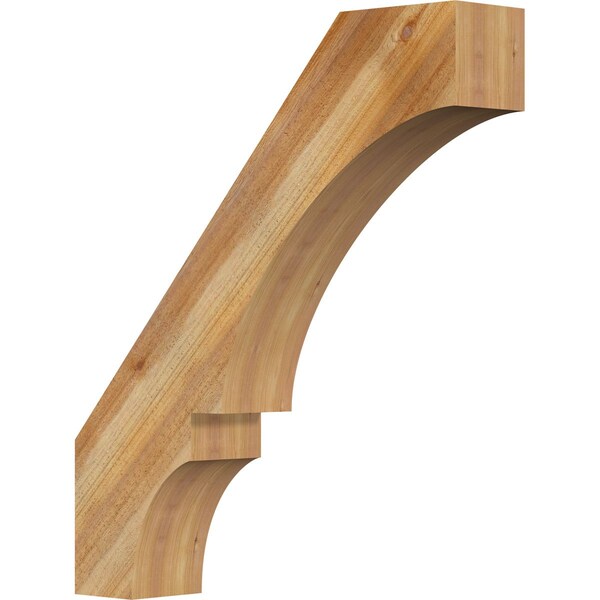 Ekena Millwork 6"W x 30"D x 34"H Balboa Rough Sawn Knee Brace, Western Red Cedar BRC06X30X34BOA00RWR - main